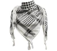 Keffiyeh Palestine Authentic 48x48'' Authentic Palestinian Scarf Neck Wrap Cotton Shemagh Scarf Unisex Arab Headscarf Palestinian Keffiyeh with Tassel