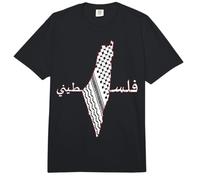 Keffiyeh Palestine Map Men Scarf Shemagh Palestinians Boys Comfort Colors Adult Heavyweight T-Shirt