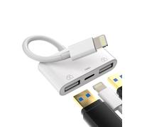 Kefiany OTG and Charging Port Compatible for Lightning Male to USB3.0 Female Adapter Charger Splitter 2.0 Compatible with iPhone 11 12pro Mini Xr X xs 8Plus for iPad Air,Camera,Mouse,Keyboard,MIDI