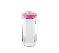 KEFIRKO Kefir Maker Starter Kit 1,4 litres | All-in-One Fermenter for Homemade Milk & Water Kefir | Easy-to-Use Glass Jar with Strainer Lid & Airflow Cover | BPA-Free Materials - Pink