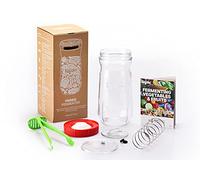 Kefirko Vegetables Fermenter 1,4 litres | Ferment Fruits, Veggies, Make Kimchi, Sauerkraut & More | BPA Free Materials - Red