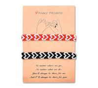 Kefley Matching Bracelets for Best Friend Couples Long Distance Relationship Friendship Gifts for Birthday Valentines V-Day, S, no gemstone