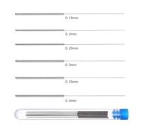 KEFLSLFRN 3D Printer Nozzle Cleaning Kit 0.2/0.3/0.4/0.5/0.6/0.8/1.0mm Stainless Steel Nozzle Cleaning Needles 3D Printer Nozzle Cleaner(0.6mm 10PCs)