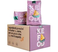 Kefood Ketriangolo Box of 8 Pieces - Protein Snack with Lentils and Chickpeas - 26% Plant Protein, Low Carb and Gluten Free - Not Fried, Vegan and High in Fibre - 8x30g (240g Total)