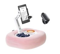 Kefotic Tablet Pillow Stand for Kindle Reading in Bed with Remote Page Turner Ring, Hands Free Tablet Holder for Ereader Accessory, Compatible with iPhone iPad Paperwhite