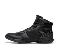 KEFUWU Mens Wrestling Boxing Shoes Wide Youth Mid Top Fitness Boots | Non-Slip Comfortable Breathable Lightweight for Competition & Training