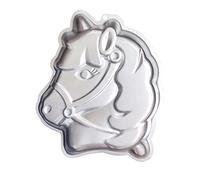 kefyixc Unicorn Horse Cake Mould, Horse Head Cake Mould, Aluminum Cake Mould, 3D Birthday Cake for Kids