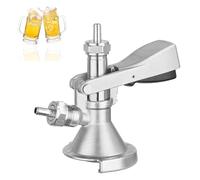 Keg Cap Tap Head Type A G5/8 Thread, 304 Stainless Steel Barrel Connection Beer Barrel, Barrel Taps Beer Tap for Home Brewing System, Bars, Restaurants