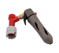 Keg Charging Beer Dispenser - Portable Handheld CO2 Dispenser for Home Draft Beer- Distributor Gray Red