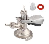 Keg Coupler, G5/8 A System Sankey Keg Tap Dispenser Stainless Steel Probe Commercial Kegerator Beer Barrel Coupler