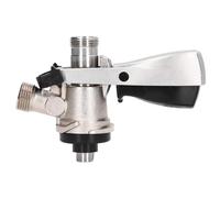 Keg Coupler,G5/8 S Type Brewing Draft Beer Keg Taps European S System Keg Coupler Stainless Steel Beer Barrel Distributor Faucet Brewing Accessory