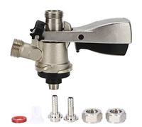 Keg Coupler, G5/8 S Type Sankey Keg Coupler Stainless Steel Sankey Kegerator S Keg Coupler Beer Barrel Distributor Faucet Beer Tap Beer Dispenser for Home Brewing