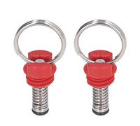 Keg Pressure Relief Valve, 2Pcs, Pull-Up Ring Design, Stainless Steel Body, Replacement for Cornelius Style Kegs, Home Brewing Beer Carbonation Use