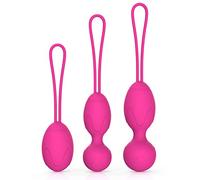 Kegal Exercise Weight, Doctor Recommends Female and Female Bladder Control and Pelvic Floor Exercises for Female Kegel Exercise Tightening Ball (Set of 3, Pink)