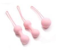Kegal Exercise Weight，Pelvic Floor Training Balls，Kegel Training Set for Women，Silicone Exercise Balls for Bladder Control and Pelvic Floor Exercises， for Women Postpartum Repair(Set of 3, Pink)