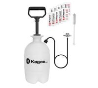 Kegco 1 Gallon Hand Pump Pressurized Kegerator Cleaning Kit w/No-Rinse Cleaner