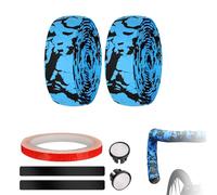 KEGECOL Performance Bicycle Bar Tape - Soft, Tacky & Classic Professional Bike Handlebar Tape with Wheel Body Sticker Reflective Sticker and End Strips