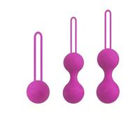 Kegel Exerciser 3-Piece Set, Muscle Strengthening Device for Women, Suitable for Beginners and Advanced Users UKAA2 (Purple)