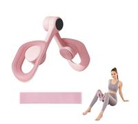 Kegel Pelvic Floor Trainer for Women - Anti-Slip & 360° Rotation Pelvic Floor Exercise Devices, Thigh Exerciser Kit with 15LB Resistance Band, Home Gym Equipment for Leg Strengthener (Pink)