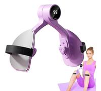 Kegel Pelvic Floor Trainer for Women, Thigh Master with Counter, Inner Thigh Muscle Master Exercise Devices, Leg Strengthener Workout Exerciser Equipment for Home Gym Use (Purple)