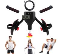 Kegel Smart Clip Trainer for Men & Women 3-in-1 Pelvic Floor Exercise Devices with Counter, 0-77lbs Adjustable Thigh Master, Workout Equipment for Glutes Arms and Core(Black)