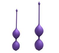 Kegel Training Set for Women,2 Pack Silicone Ben Wa Balls for Pelvic Floor Exercises -Helps Improve Bladder Control and Strengthen Pelvic Floor Muscles,Purple