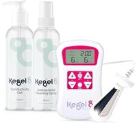 Kegel8 Tight and Tone Electronic Pelvic Care Pack with 9 Programmes for Incontinence Includes Electric Toner Conductivity Gel and Antibacterial Cleaning Spray for Strength Recovery and Support