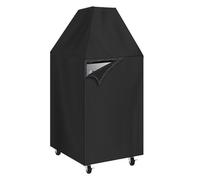 Kegerator Cover, Waterproof Keg Beer Cooler Cover 420D Oxford Protective Outdoor/Indoor Draft Beer Dispenser Dust Cover Fits 24.5 x 26.5 x 47 Inch