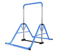 Kegoupdys Gymnastics Bar Folding Horizontal Bar with Gymnastic Rings Adjustable Height 45'' - 61'' Indoor/Outdoor Gymnastics Equipment for Kids Ages 3-12 Years