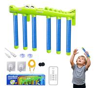 KEGOZ Catching Sticks Game, Drop Sticks Game with 3-Speed Remote Control, Hand Speed Challenge Games for Solo/Dual Play, Reaction Games for Kids & Adults (Green Crocodile Style)