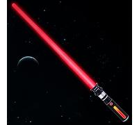 KEGOZ Light Saber for Kids, Expandable Light Swords with Glowing Handle and FX Sound Effect, LED Red Light Sabers Toy for Halloween Dress Up, Xmas Gifts, and Galaxy Battles (Standard Edition)