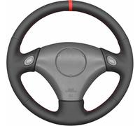 KEHEXIN Black Artificial Leather Hand Sewn Steering Wheel Cover Wrap,for Toyota Aristo 1998-2005