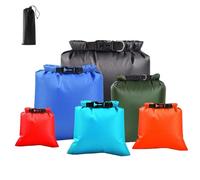 KEHHVCY 6PCS Dry Bags Waterproof Set - Lightweight Dry Sack with Roll-Top for Kayak & Boat, Multi-Size Gear Bags for Rafting, Sailing, Fishing