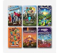 kehoese A Set Of 6 Minecraft Poster Comics Movie Comedy Fantasy Film Cover Wall Art Canvas Posters Room Decorative Aesthetic Print Decor 08x12inch(20x30cm) Style-6