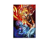 kehoese Anime Manga Demon Poster Slayer Movie Film Vintage Cover Posters for Room Aesthetic Canvas Wall Art Bedroom Decor12x18inch(30x45cm)