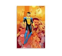 kehoese Invincible Poster Anime Tv Series Manga Vintage Cover Posters for Room Aesthetic Canvas Wall Art Bedroom Decor08x12inch(20x30cm)