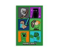 kehoese Minecraft Poster Movie Film Vintage Comics Cover Posters for Room Aesthetic Canvas Wall Art Bedroom Decor12x18inch(30x45cm)