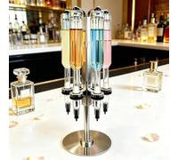 KEhtu Desktop Mount Manual Perfume Refill Pump Station, 6 Bottle Perfume Liquid Dispenser Filling Machine Transfer Kit,liquid Filler For Bar & Perfume Salon 375ml | 500ml 375ml