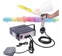 KEhtu Powder Coating Gun System for Plastic, Portable Powder Coating Paint Gun With foot switch, Five-speed transmission, for DIY and Professional Surface Coating Projects