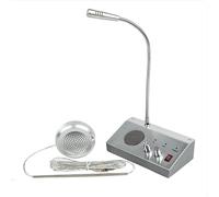 KEhtu Window Intercom, Dual-Way Window Counter Intercom Microphone, for The Business/Bank/Office/Hospital/Station/Catering/Ticket Window To Provide Communication Solutions