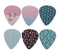KEIAHUAN Pink Axolotl Print Guitar Picks for Acoustic Guitar, Guitar Picks Thin, Guitar Picks for Electric Guitar, Classical Triangle 0.96mm Guitar Accessories for Women Girls