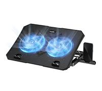KeiBn Laptop Cooling Pad, Gaming Laptop Cooler 2 Fans for 10-15.6 Inch Laptops, 5 Height Stands, 2 USB Ports (S039)