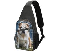 KEIGPERI English Bulldogs Crossbody Bag Fanny Pack Chest Bag