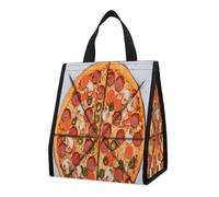 KEIGPERI I Love Pizza Lunch Bag Lunch Tote Insulated Lunch Box