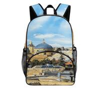 KEIGPERI Jerusalem Old City Church_ Travel Laptop Backpack Work Backpack