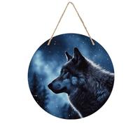KEIGPERI Lonely Wolf Wall Art Home Decor Hanging Wall Decor