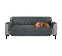 keilend Sofa Cover 3 Seater Washable Sofa Slipcovers with Elastic Strap, Soft Couch Covers from Dogs, Cats, and Pets - Dark Grey