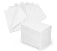 Keilend White Dental Bibs Disposable 50 Pack Waterproof Disposable Nail Mats with No Leakage Poly Back, 3 Ply 13 x 18 inch Dentist Bibs Sheet for Clinic, Tattoo and Table Cover