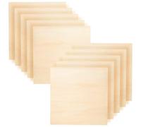 KEILEOHO 10 Pack 30cm Square Wood Sheets, 3mm Thin Wood Boards, 12 Inch Unfinished Basswood Plywood Board for Craft DIY Models