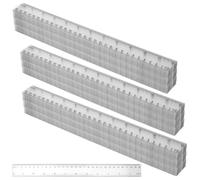 KEILEOHO 100 PCS 30cm Clear Plastic Ruler, 12 Inch Multipack Measuring Transparent Rulers for Office, Home